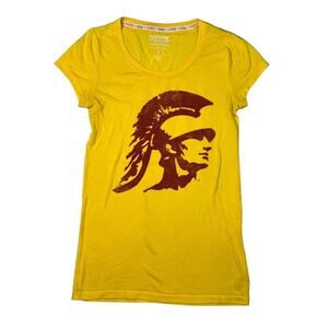 PINK Victoria's Secret Collegiate USC Trojans Alumni Collab Tee T-Shirt S Small
